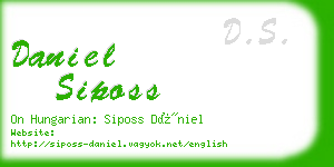 daniel siposs business card